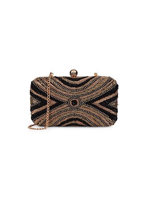 Beaded & Embroidered Satin Minaudiere | Saks Fifth Avenue OFF 5TH