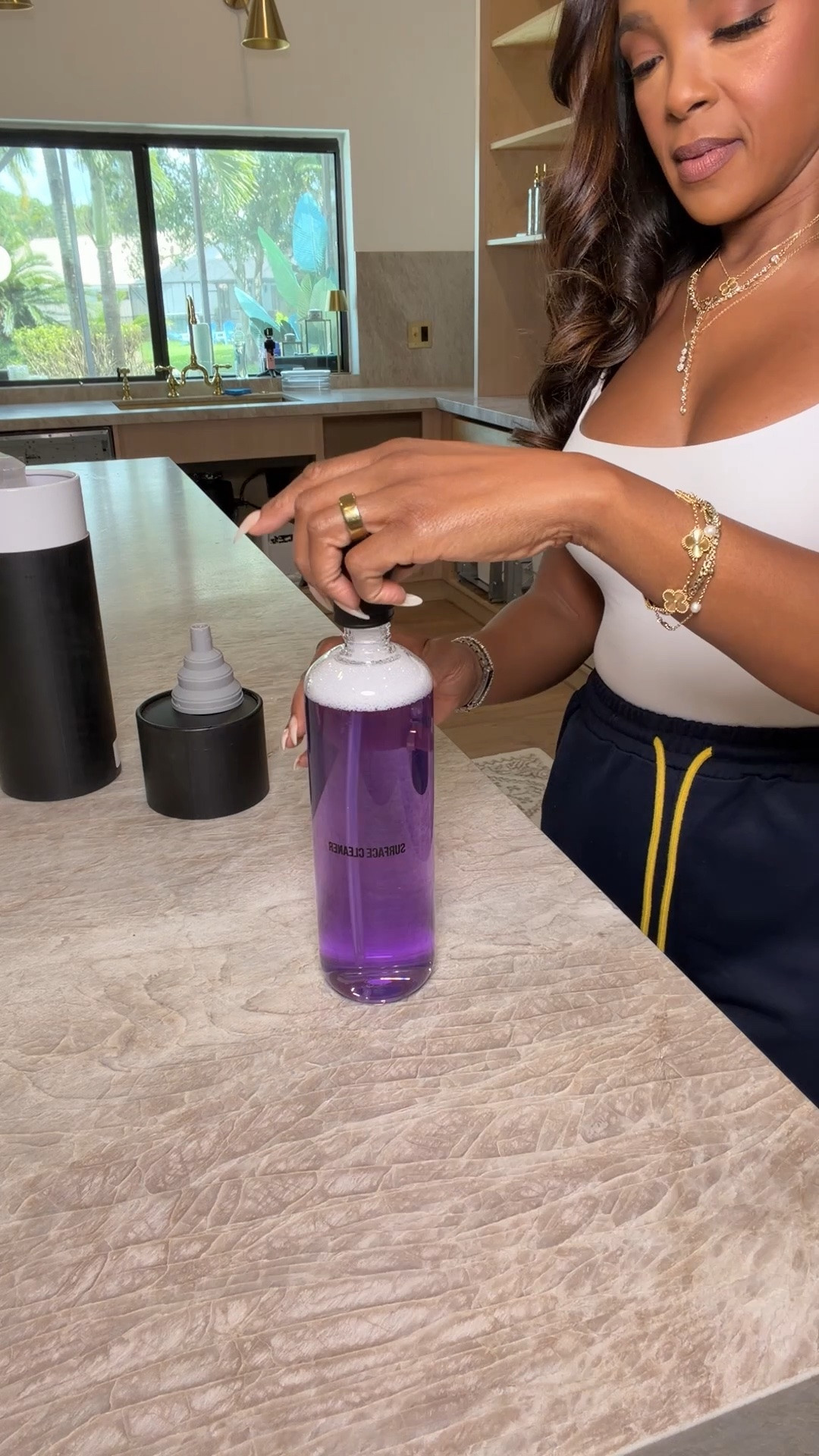 💜I’m obsessed with this dispenser kit! It made switching all of my cleaning products into matching bottles so quick and easy. From my glass cleaner to my hand soaps and other household essentials, everything looks so much cleaner, more organized, and aesthetically pleasing. It’s one of those little upgrades that completely elevates your home.

🍃Estoy enamorada de este kit de dispensadores. Cambiar el envase de mi limpiador de cristales, jabones y otros productos de limpieza fue súper fácil y práctico. Además de mantener todo mucho más organizado, hace que el espacio se vea limpio, elegante y con un estilo mucho más estético. ¡Es uno de esos detalles que realmente transforman tu hogar!

Shop the links below.

Follow me on Instagram and YouTube @kirasfashionfinds

#LTKHome #LTKvlog