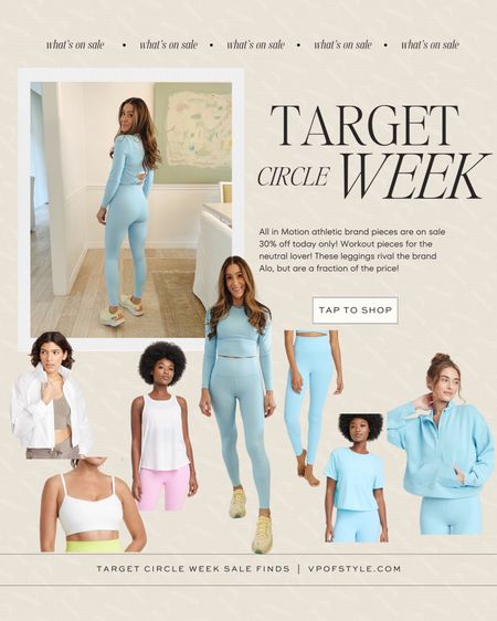 Target circle eeen sale finds on all in motion activewear!! 30% off today only 

#LTKfindsunder50 #LTKActive #LTKsalealert