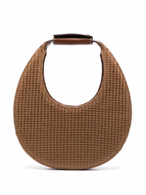 Moon braided-raffia tote bag | Farfetch (US)