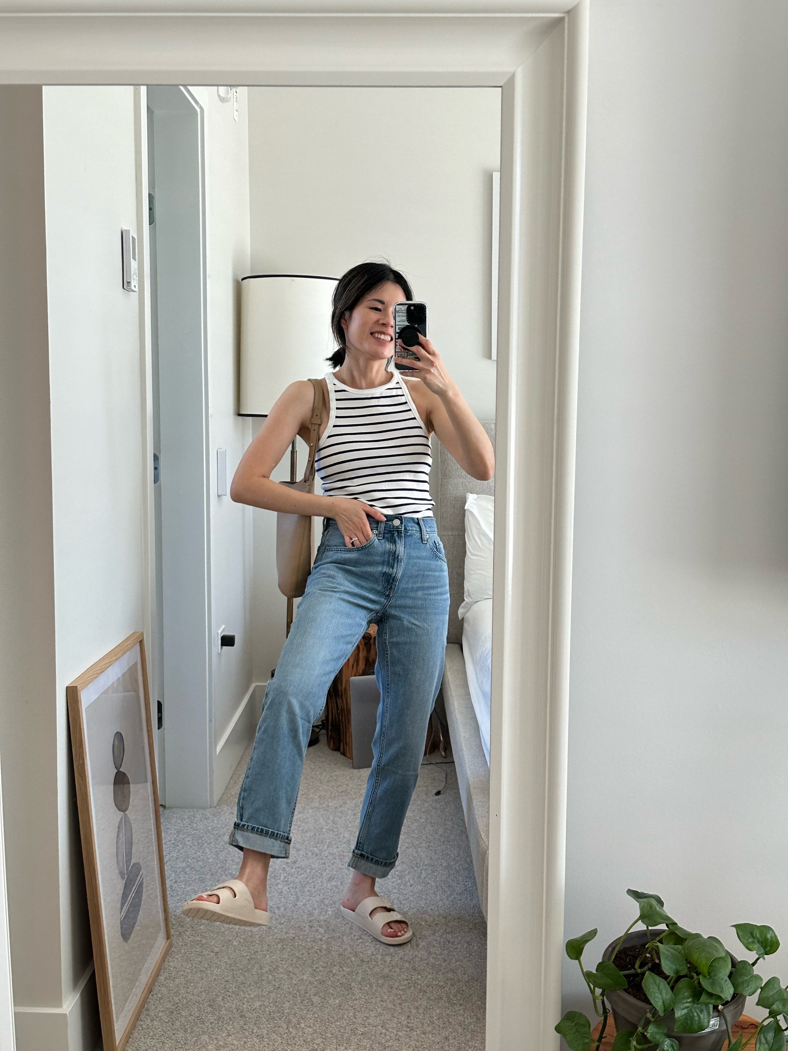 Now, these super soft jeans may not be the trendiest or most stylish jeans in your closet but they will be the ones you grab the most often. They are unbelievably comfy. Easy playground or birthday party outfits. Size up one size, thank me later. Jeans colorway: weathered blue 

#LTKspring #LTKcanada #LTKsummer