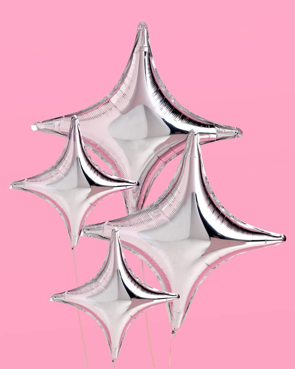 xo, Fetti Silver Sparkle Foil Birthday Balloon - 6 pc | Bday Party Decorations, Bachelorette, Ann... | Amazon (US)