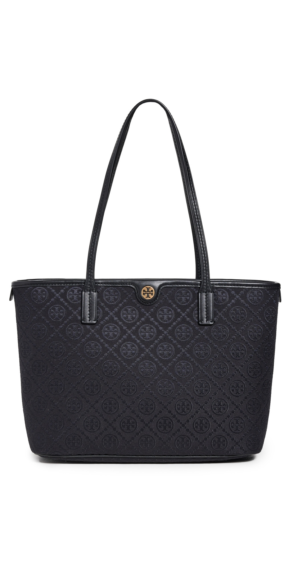 Tory Burch T Monogram Small Zip Tote Black One Size | Shopbop