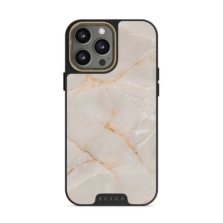 Vanilla Sand - Marble iPhone 14 Pro Max Case | BURGA