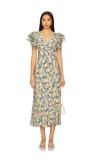 Celestine Dress in Blue Yellow Ditsy | Revolve Clothing (Global)