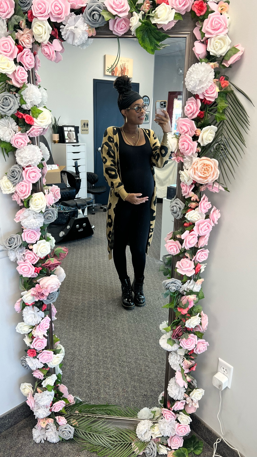 When in doubt, go neutral with a twist 🖤 I paired my favorite textured black boots with a one-piece black bodysuit and this cheetah print cardigan for an effortless fall look that feels comfy but still gives “put together.”

If you’ve been stuck between cozy or chic this season, this combo is your answer the boots ground the look while the cardigan adds just enough edge. Tap to shop the full outfit and grab the similar boots I linked since mine are from last year! #boots #combatboots #blackboots

#LTKBump #LTKStyleTip