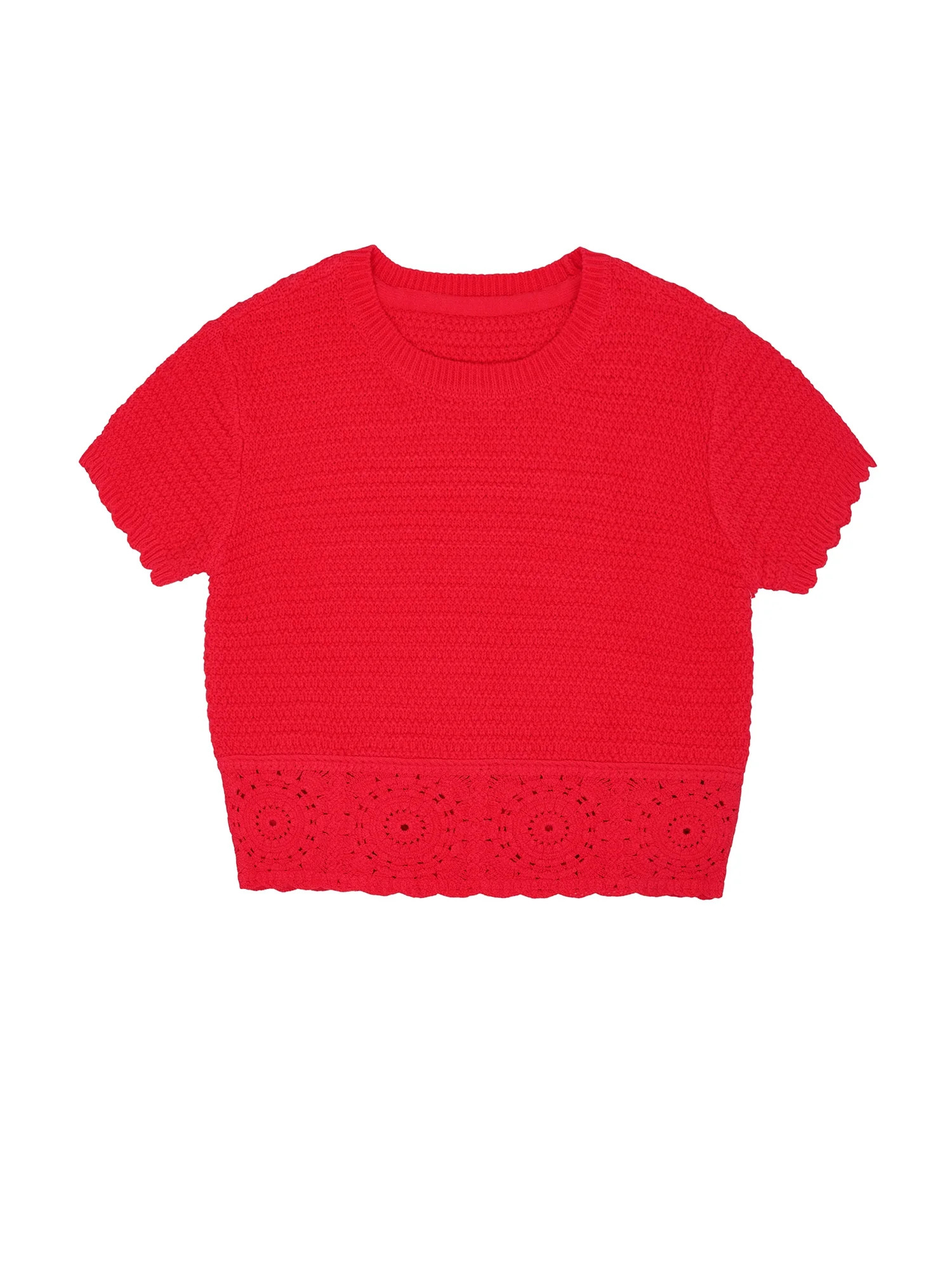 Wonder Nation Girls Trend Crochet Top, sizes 4-18 & Plus | Walmart (US)