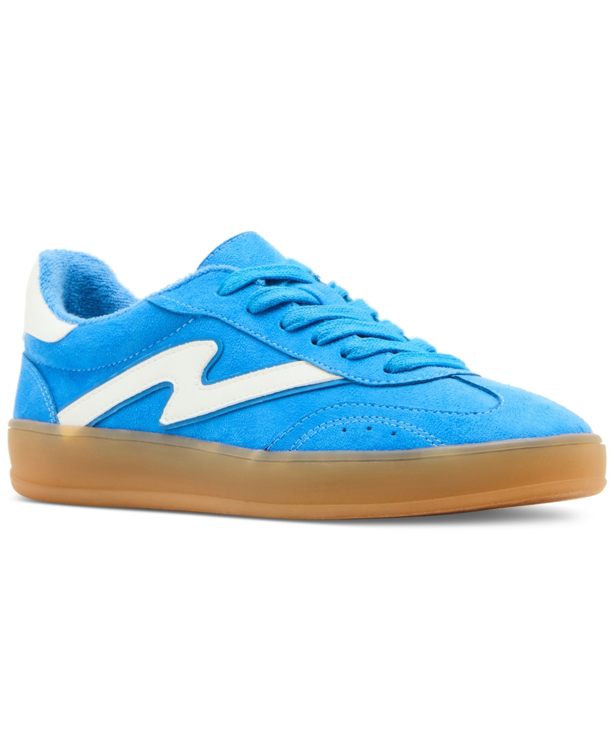 Madden Girl Giia Lace-Up Low-Top Sneakers - Blue Bird Multi | Macy's