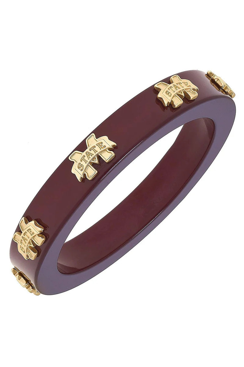 Mississippi State Bulldogs Resin Logo Bangle | CANVAS