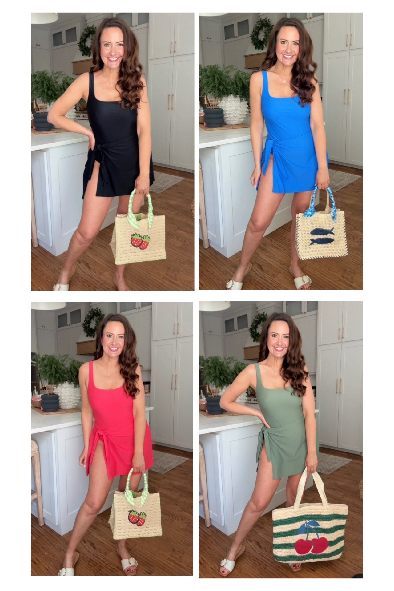 Swimsuit with attached skirt. Adjustable straps
Removeable cups
4 color options 
Wearing a medium. 
.


#LTKTravel #LTKSeasonal #LTKOver40