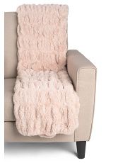 Ruched Faux Rabbit Fur Throw | Home | T.J.Maxx | TJ Maxx