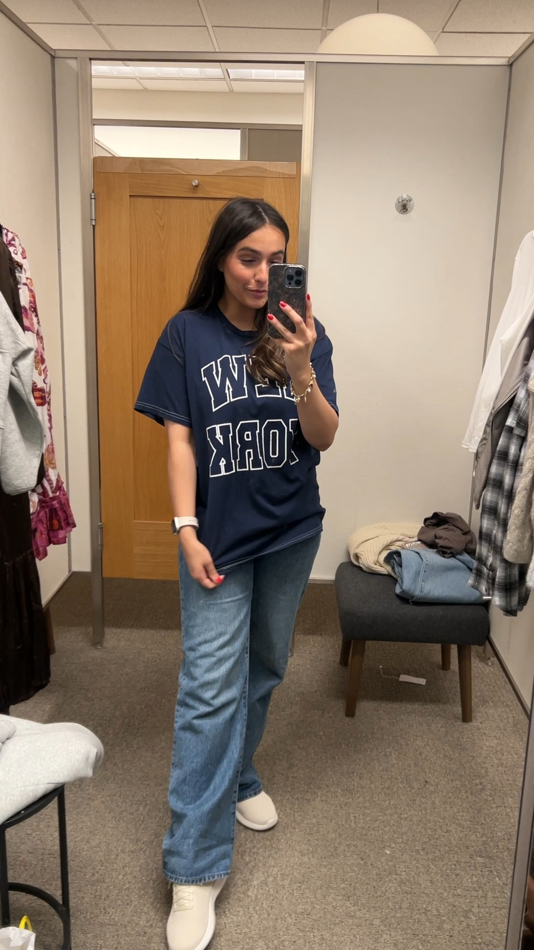 This might be my favorite find of the day…It was unexpected, but so me! I had to have it. I’m wearing a size S!!

Jeans: high rise and wide leg. (Size 27)

#LTKVideo #LTKStyleTip #LTKxNSale