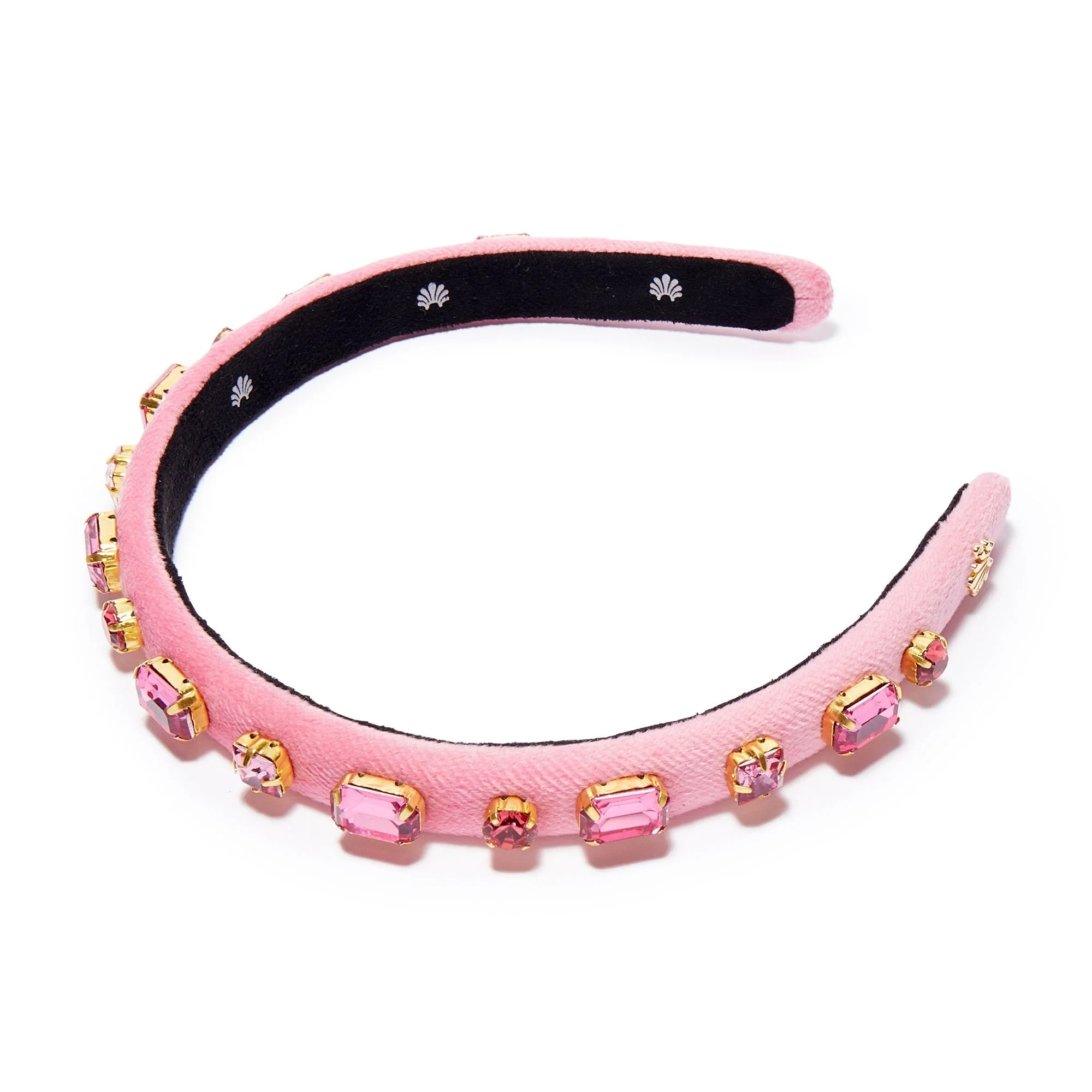 OCTOBER TOURMALINE RECTANGLE CRYSTAL VELVET GIGI HEADBAND | LELE SADOUGHI