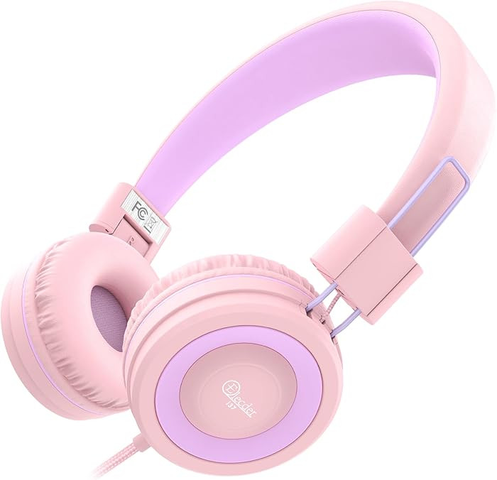 ELECDER i37 Kids Headphones for School Children Girls Boys Teens Foldable Adjustable On Ear Wired... | Amazon (US)