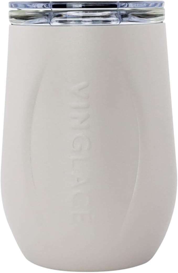Vinglacé Stainless Steel Stemless Wine Glass- Insulated Wine Tumbler with Glass Insert and Sip L... | Amazon (US)