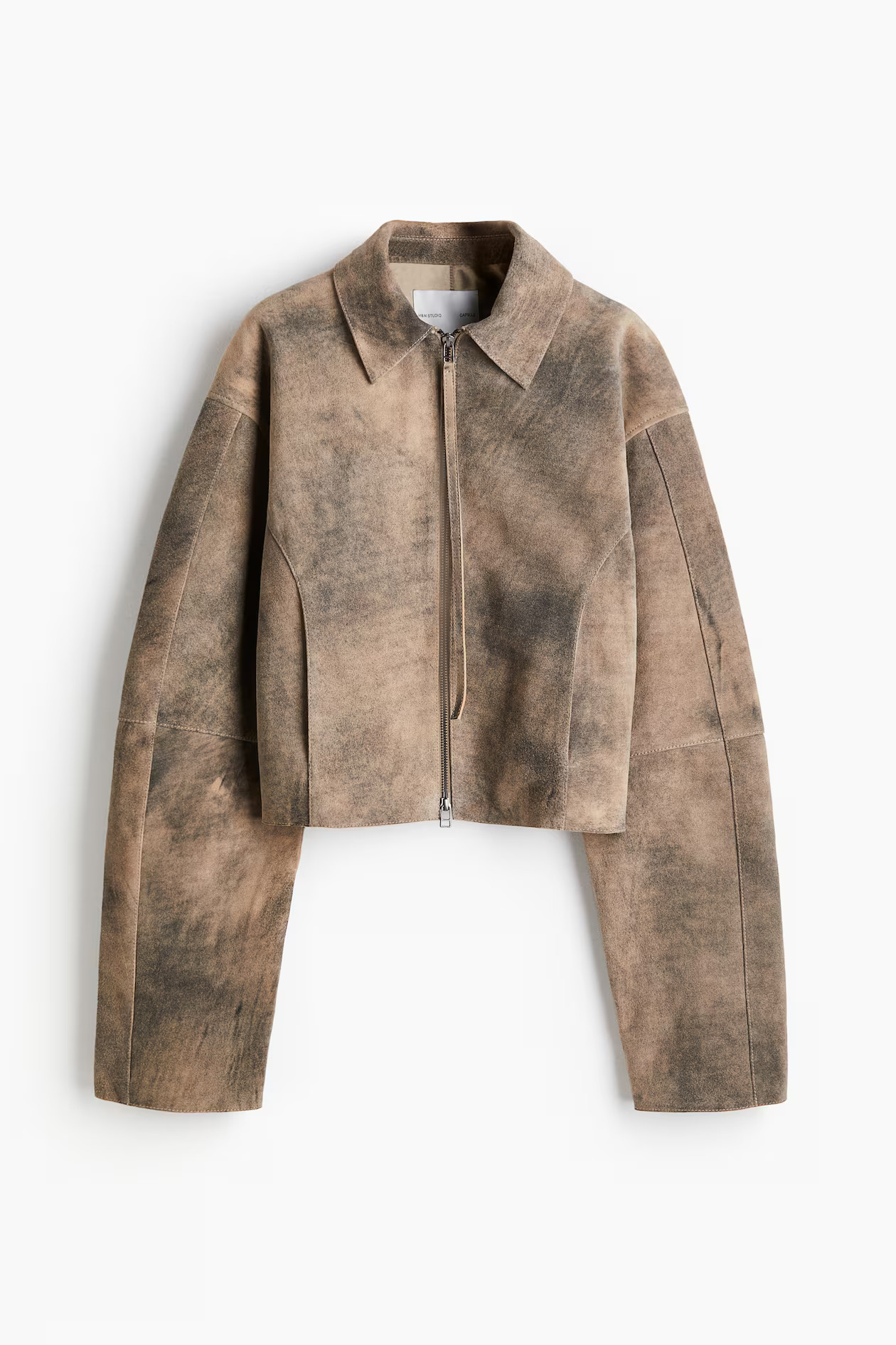 Washed-look suede jacket | H&M (UK, MY, IN, SG, PH, TW, HK)