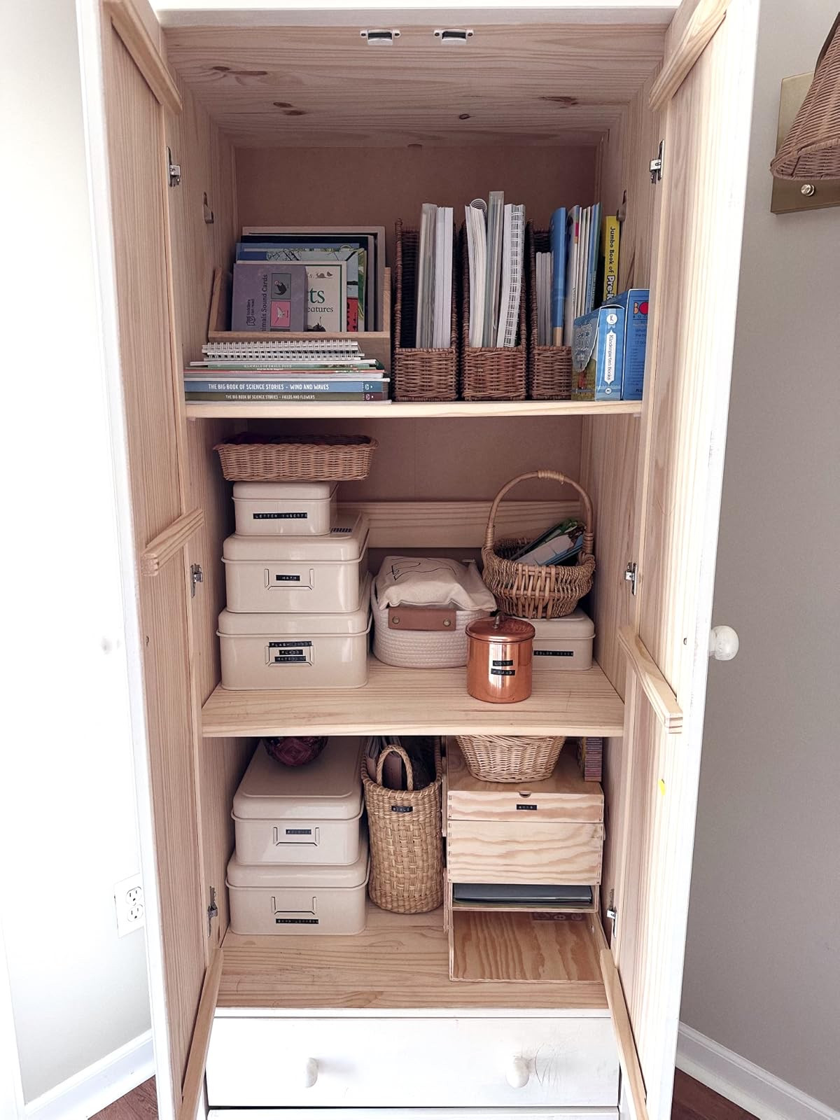 Nothing beats an organized homeschool cabinet!

#LTKBaby #LTKdayinmylife #LTKHome
