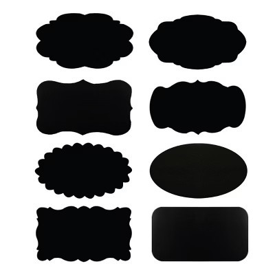 Wrapables Set of 64 Chalkboard Labels / Chalkboard Stickers - 2.5" x 1.5" (Set of 32) and 2 " x 1.25 " (Set of 32) | Target