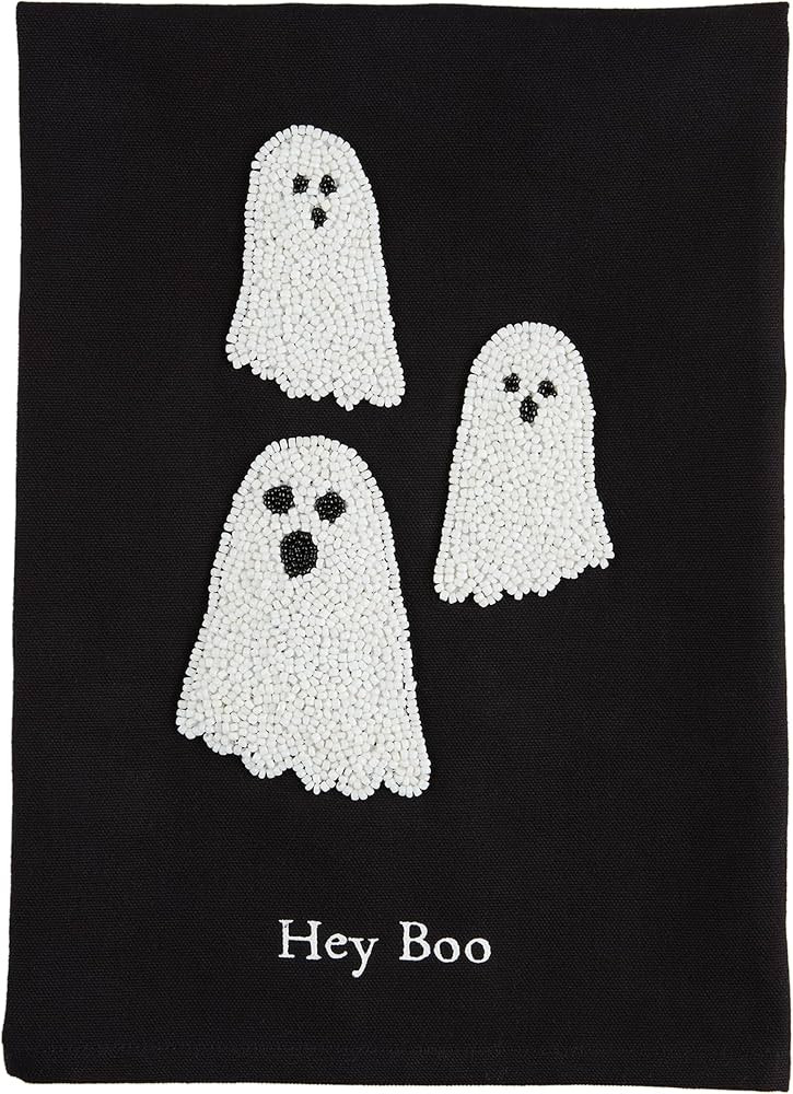 Mud Pie Halloween Bead Towel, Ghost, 26" x 14" | Amazon (US)