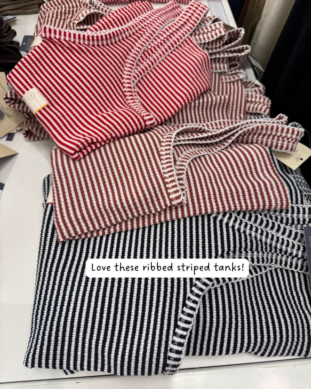 Target striped tanks