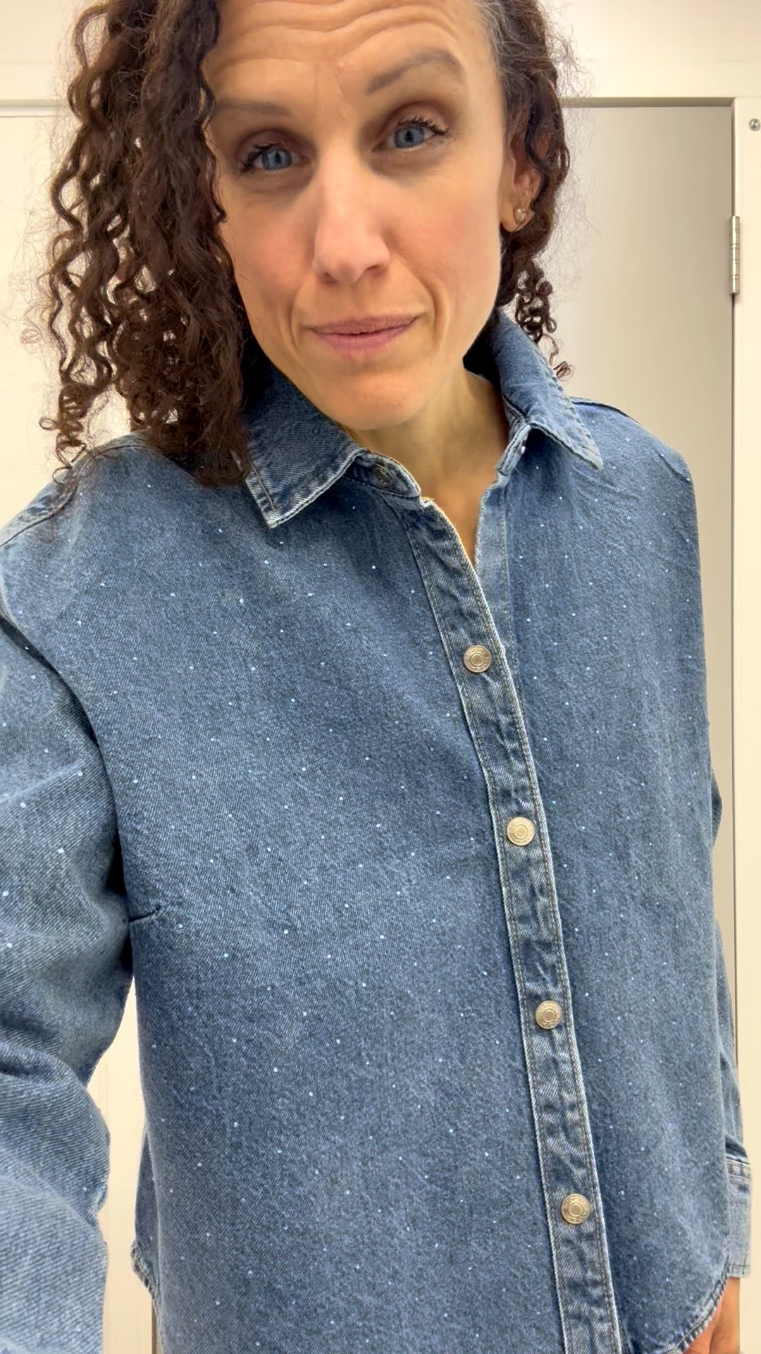 It’s perfectly cropped, a nice medium weight and has the cutest rhinestone details. Wear it as a shirt, a jacket, cute coverup over a bathing suit with shorts in the summer- so versatile and could be worn year round! I’m wearing a small, I liked it a bit oversized. 

#LTKmomlife #LTKHoliday #LTKOver40