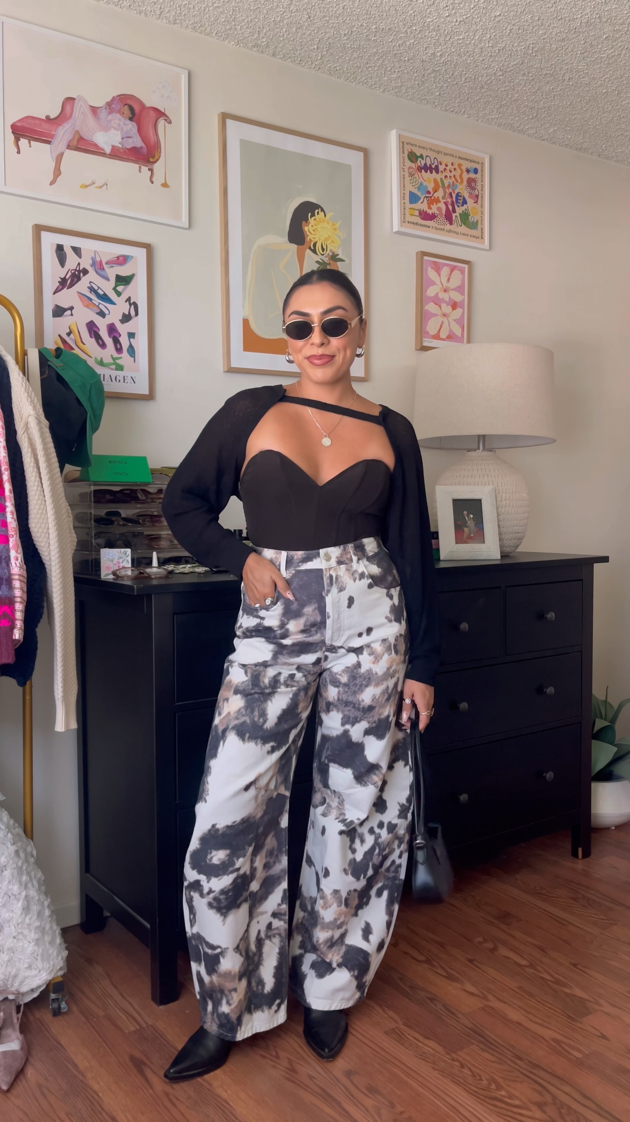 Styling animal print barrel pants
—
my exact pants are sold out - but there is an email button to get notified when they’re restocked! 🫶🏼
top and bolero I’ve had in my closet for years, great pieces to style all year long
boots have also been in my closet for years! Great classics! 
—
#falltrends 

#LTKStyleTip #LTKShoeCrush