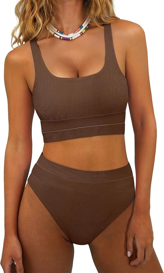 ANRABESS Bikini Sets for Women Summer 2026 High Waisted 2 Piece Bathing Suit Tummy Control Swimsu... | Amazon (US)