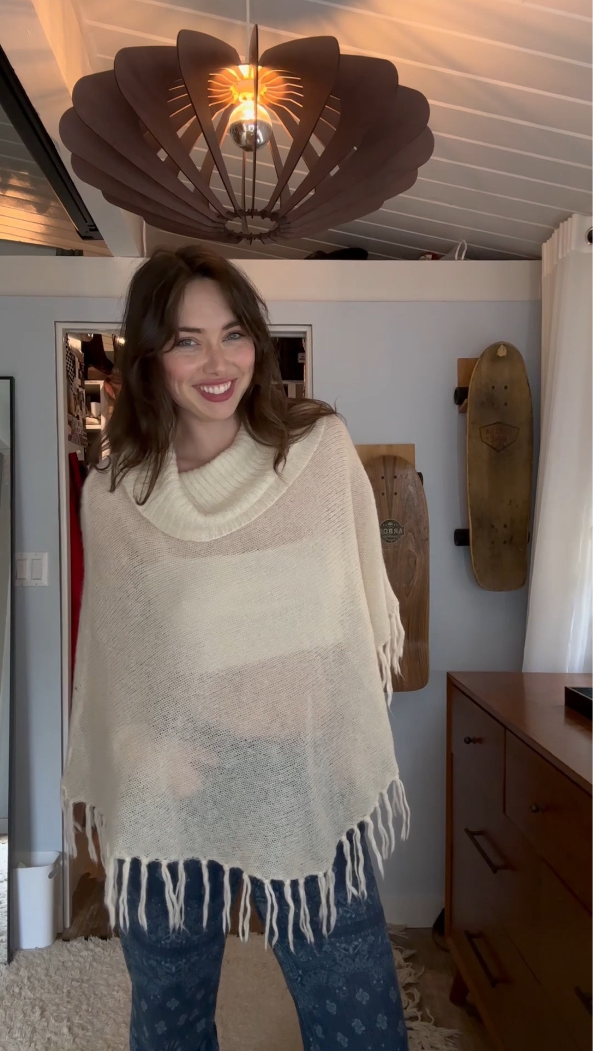 Ponchos are having a full moment again — and I love them for beach days, resort trips, and even dressing up a simple pair of jeans. Just make sure you skip the acrylic blends and choose quality fabrics so your poncho actually lasts. When you invest in good materials, you can wear them for years… and eventually pass them down to your daughter.

I love styling a chic knit poncho Y2K-style, the way my mom wore them in the 00s — draped over jeans with a little thong heel. Effortless, elevated, and so feminine.
#PonchoStyle #ResortWear #BeachOutfit #VacationWardrobe #LightweightKnit #NoAcrylic #QualityKnitwear #Y2KInspired #ChicBasics 

#LTKTravel