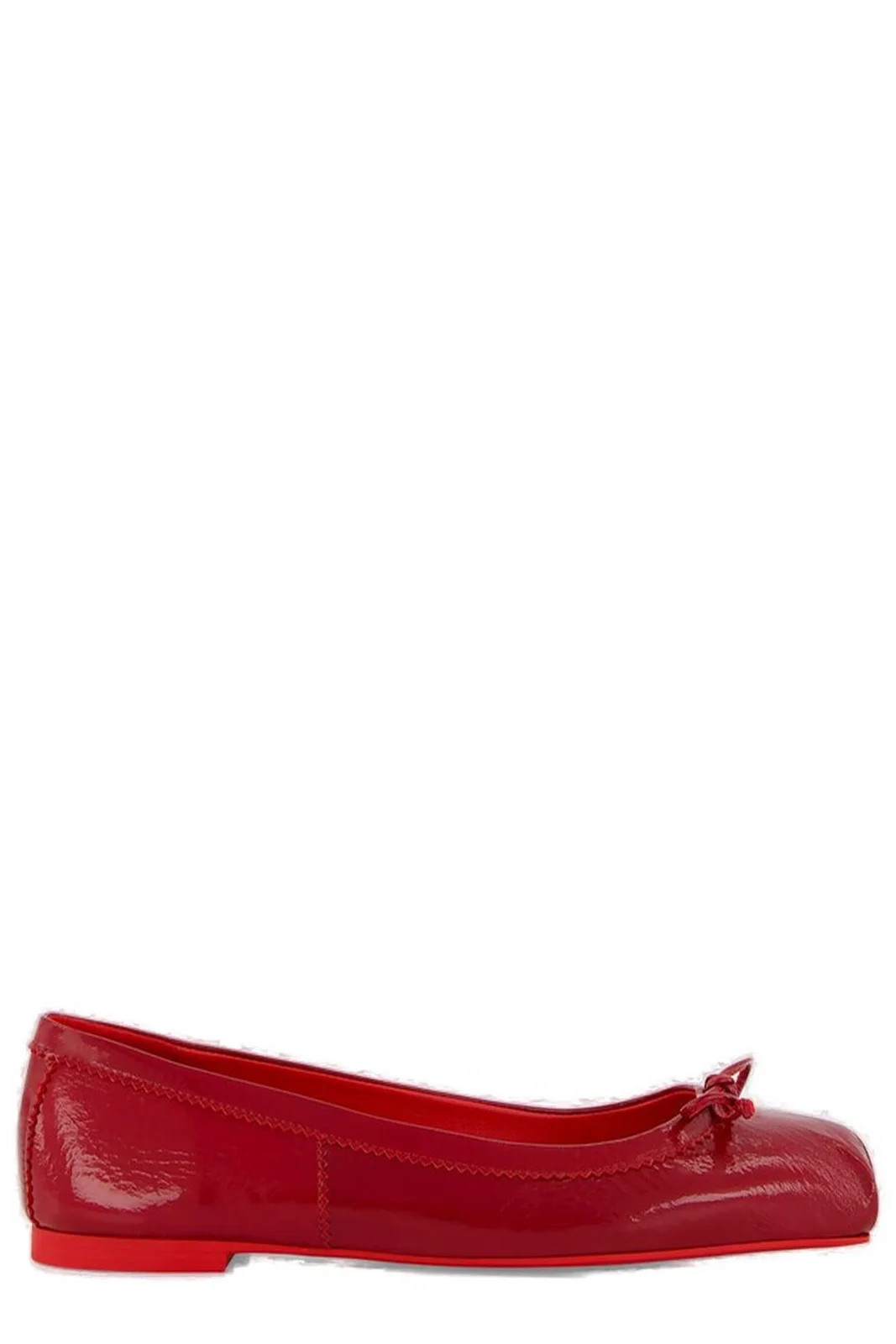 Christian Louboutin Mamadrague Bow Detailed Flat Shoes | Cettire Global