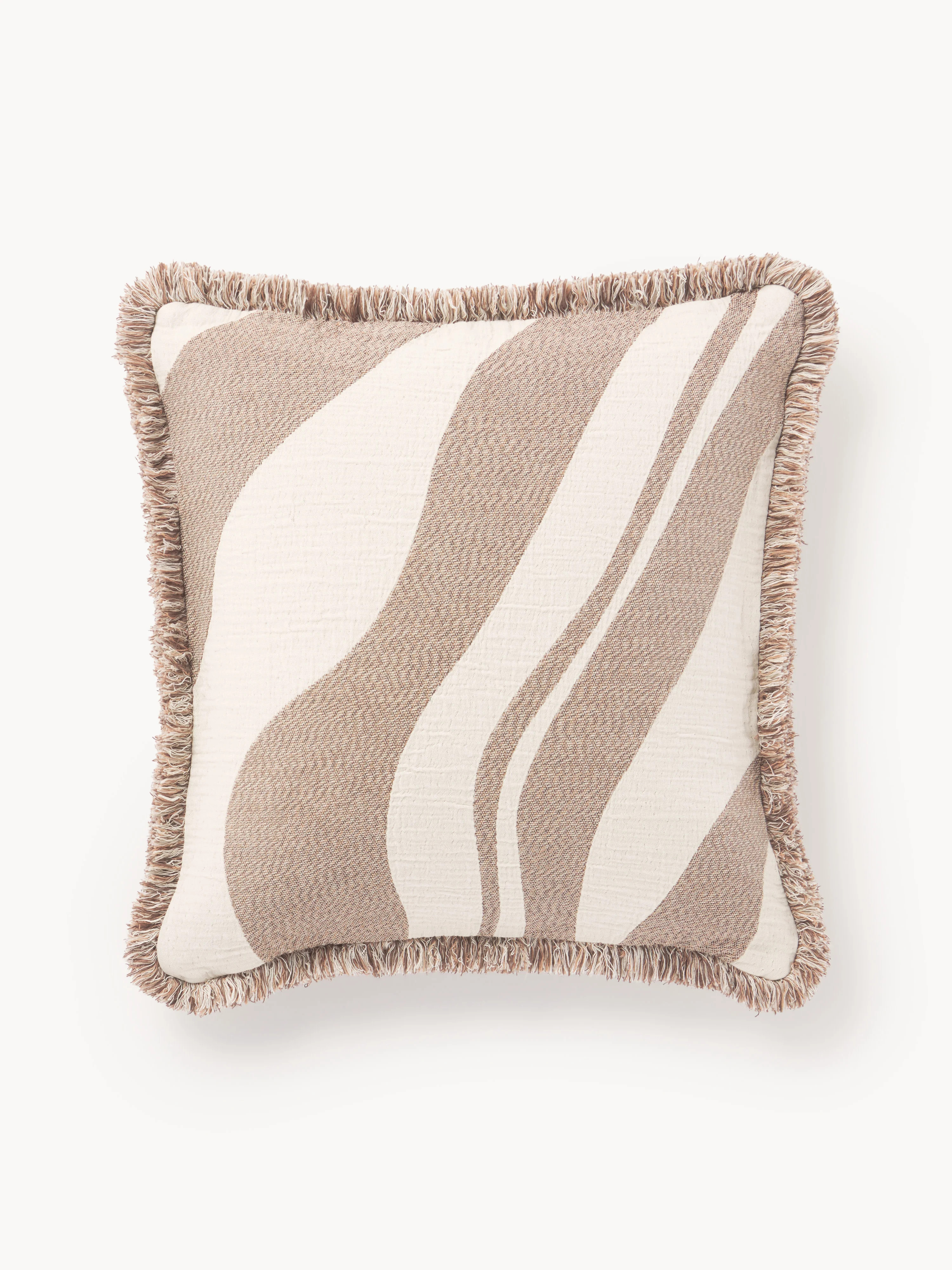 Jacquard-Kissenhülle Rui mit Fransen | Westwing EU