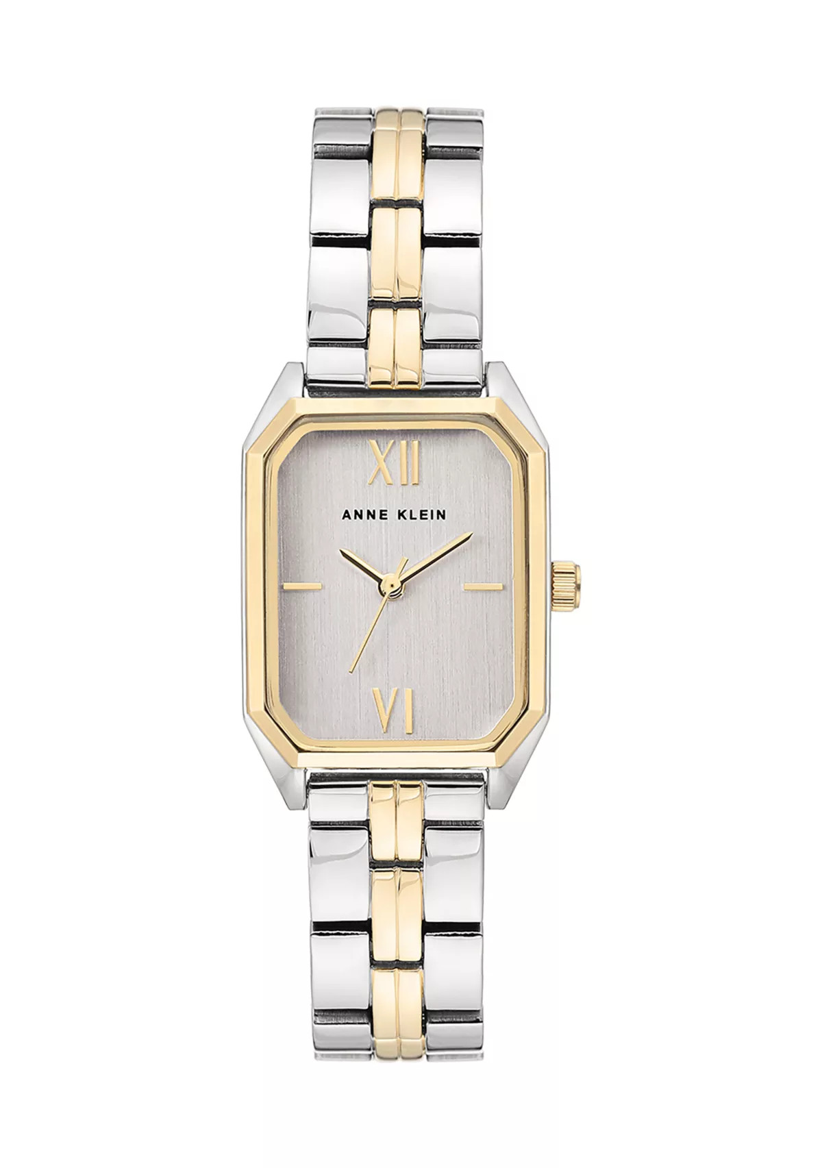 Two Tone Bracelet Rectangular Case Watch | Belk