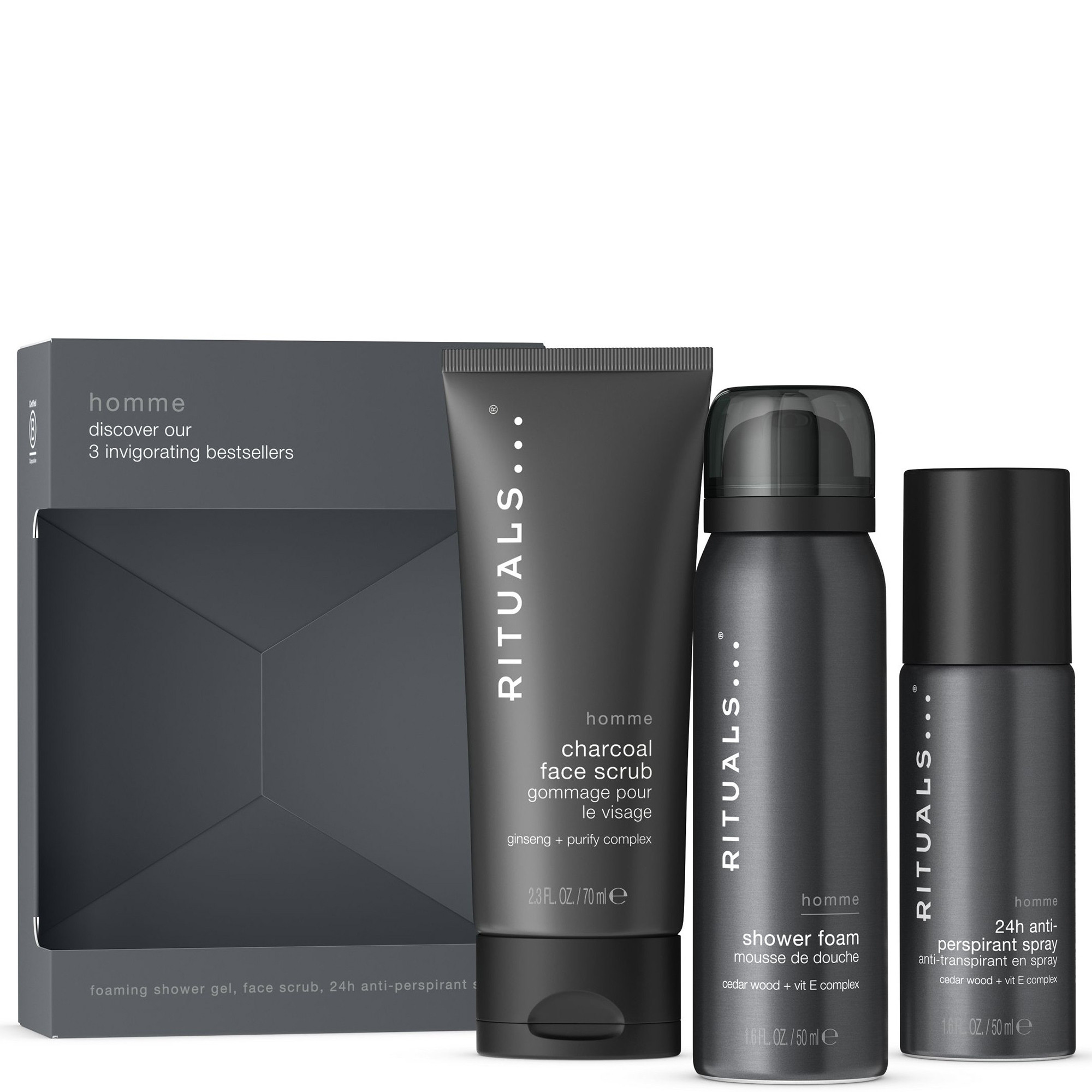 RITUALS Homme Collection Men's Aromatic Mini Bath and Body Set | Look Fantastic (UK)
