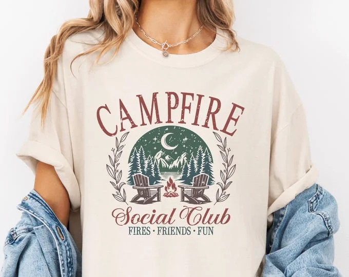 Campfire Social Club Sweatshirt: Bonfire Nights Crewneck | Walmart (US)