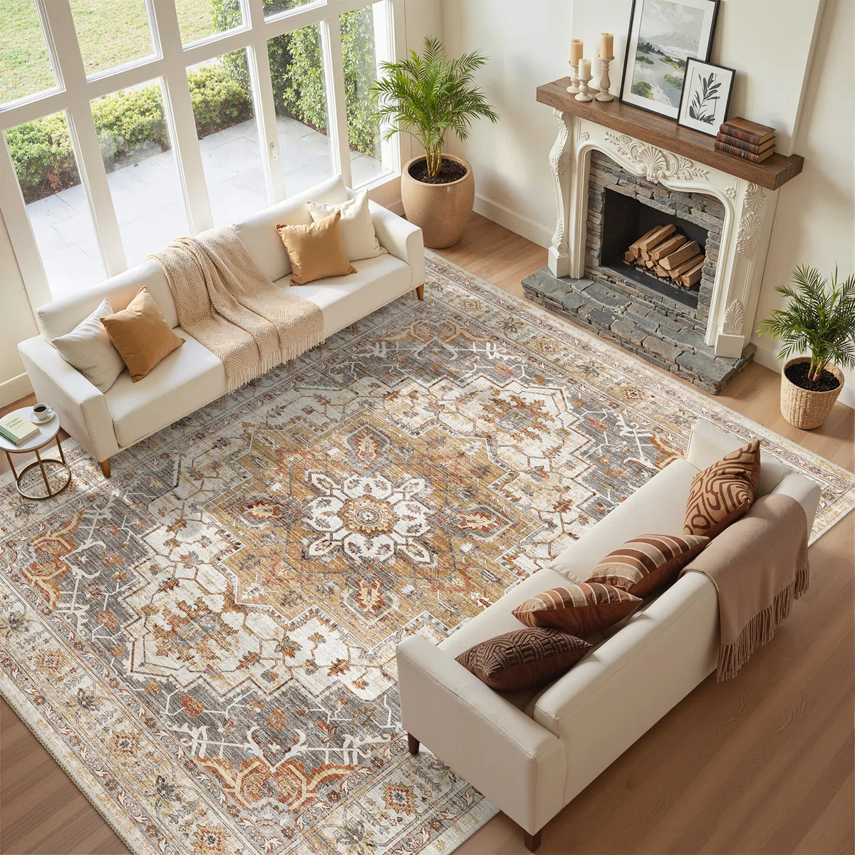 Malila Machine Washable Non-Slip Area Rug | Wayfair North America