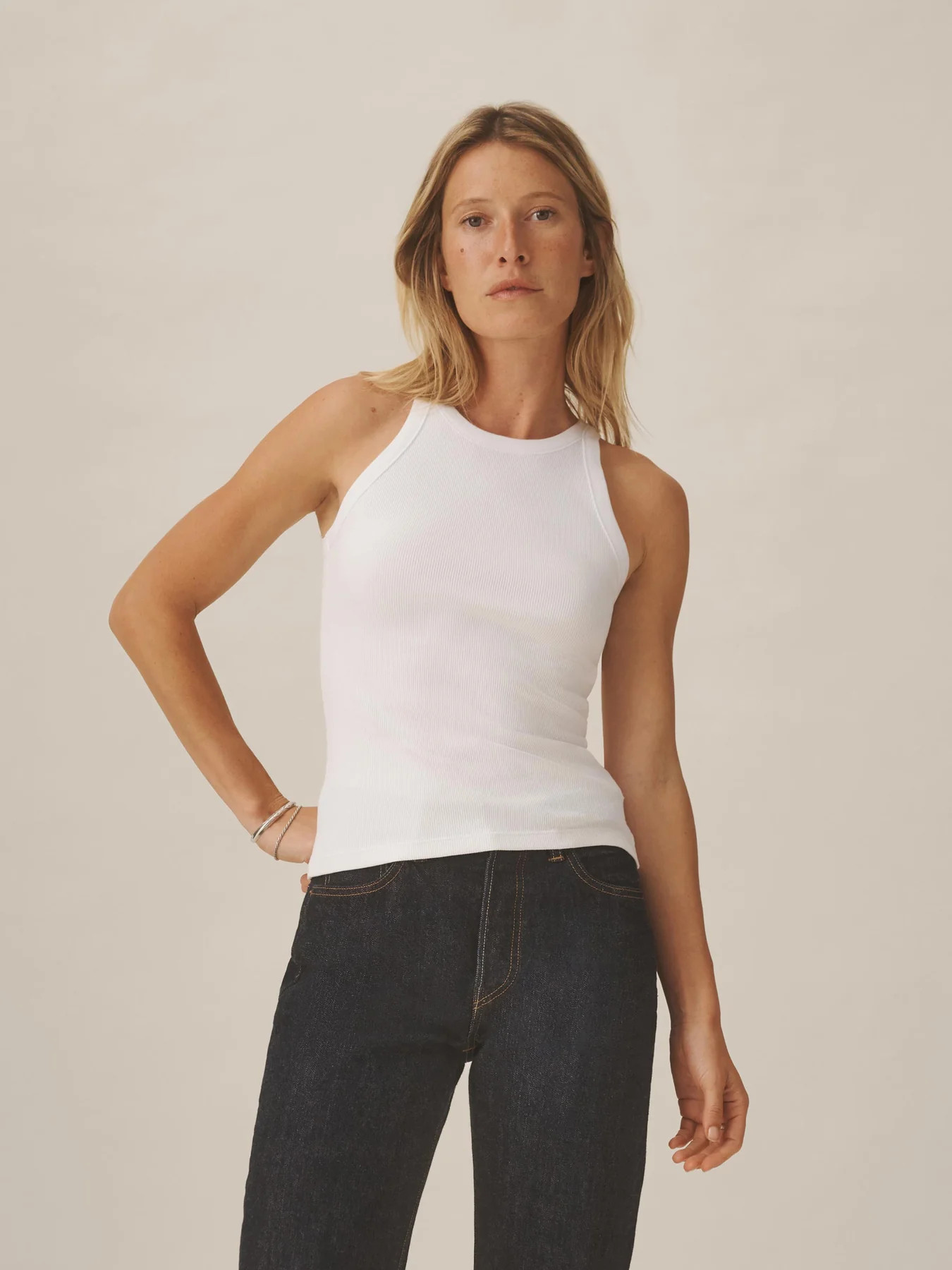 White Surplus Rib Tank - Buck Mason- Modern American Classics | Buck Mason