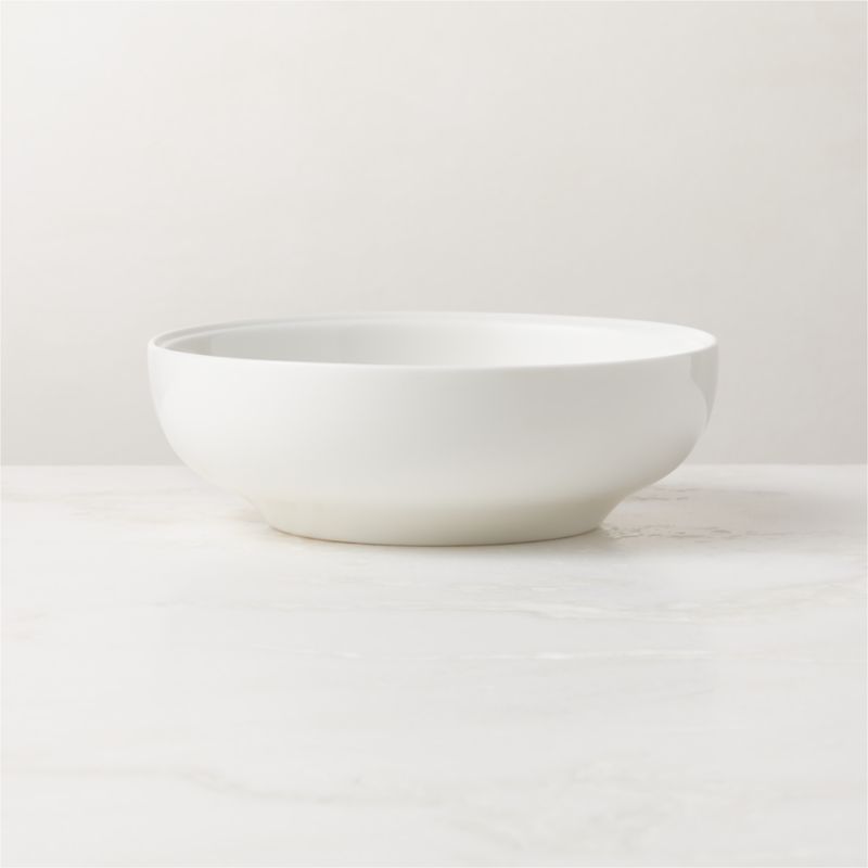 Frette White Soup Bowl | CB2 | CB2