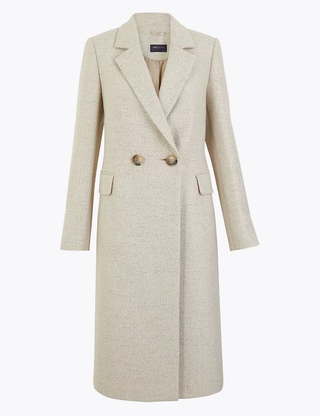 Wool Blend Longline City Coat | Marks & Spencer (UK)