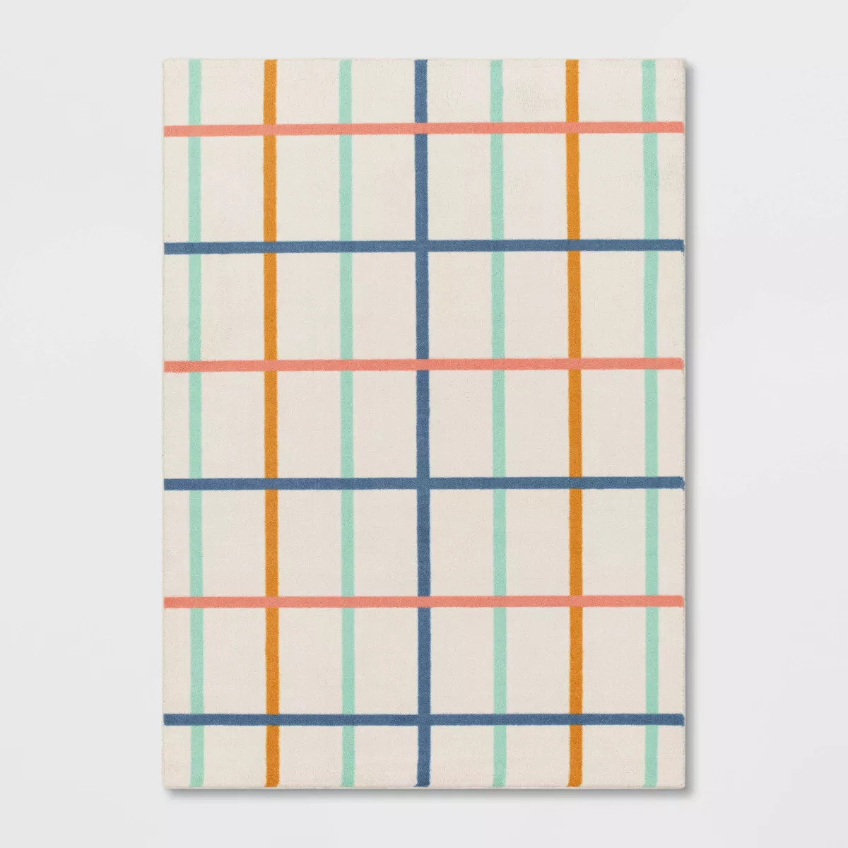 5'x7' Area Kids' Rug Window Pane Low Pile Plush - Pillowfort™ | Target