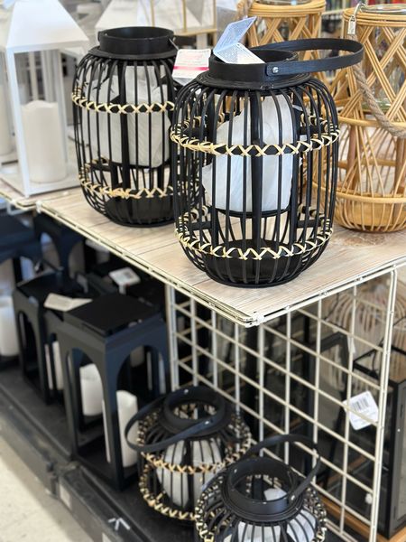 In this order… ✨$10 off CODE (when you spend $40+): MOM23 
✨20% off CODE: DAILY23US
Use these codes on anything you find!! 
Found these Outdoor / Indoor lanterns. 
Sleek, boho or modern styles- love the look of these 🖤

#LTKSeasonal #LTKunder50 #LTKhome