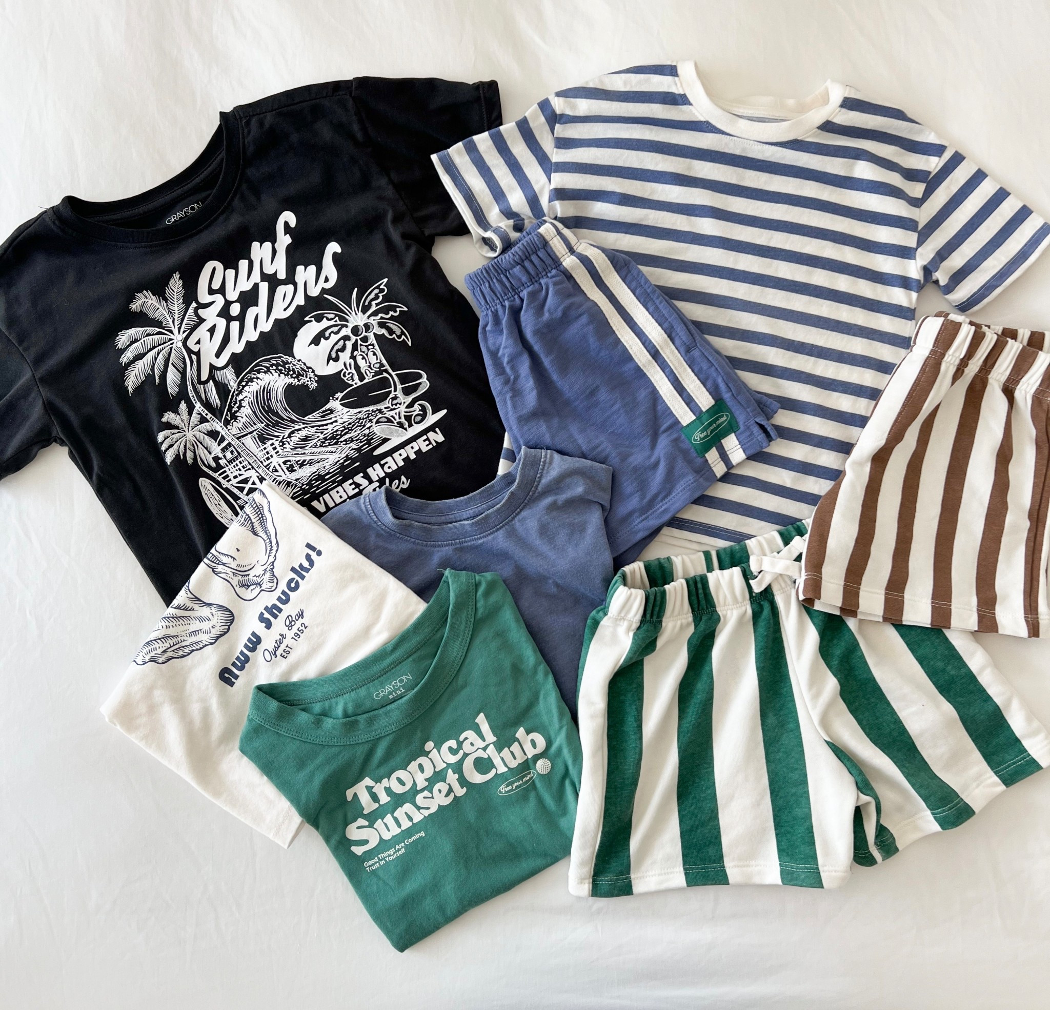 The cutest affordable toddler clothes! We love this line for play clothes. The shorts are $10 and tops are $8! But the best part is they look like they cost more. Toddler boy outfits, baby boy outfits, toddler summer outfits, boys summer clothes, kids summer clothes 

#LTKSeasonal #LTKKids #LTKBaby