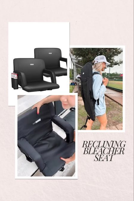 Reclining bleacher seat that folds flat and can be carried like a backpack. Arm rests & plenty of cushion
Sports moms
Baseball mom


#LTKOver40 #LTKHome