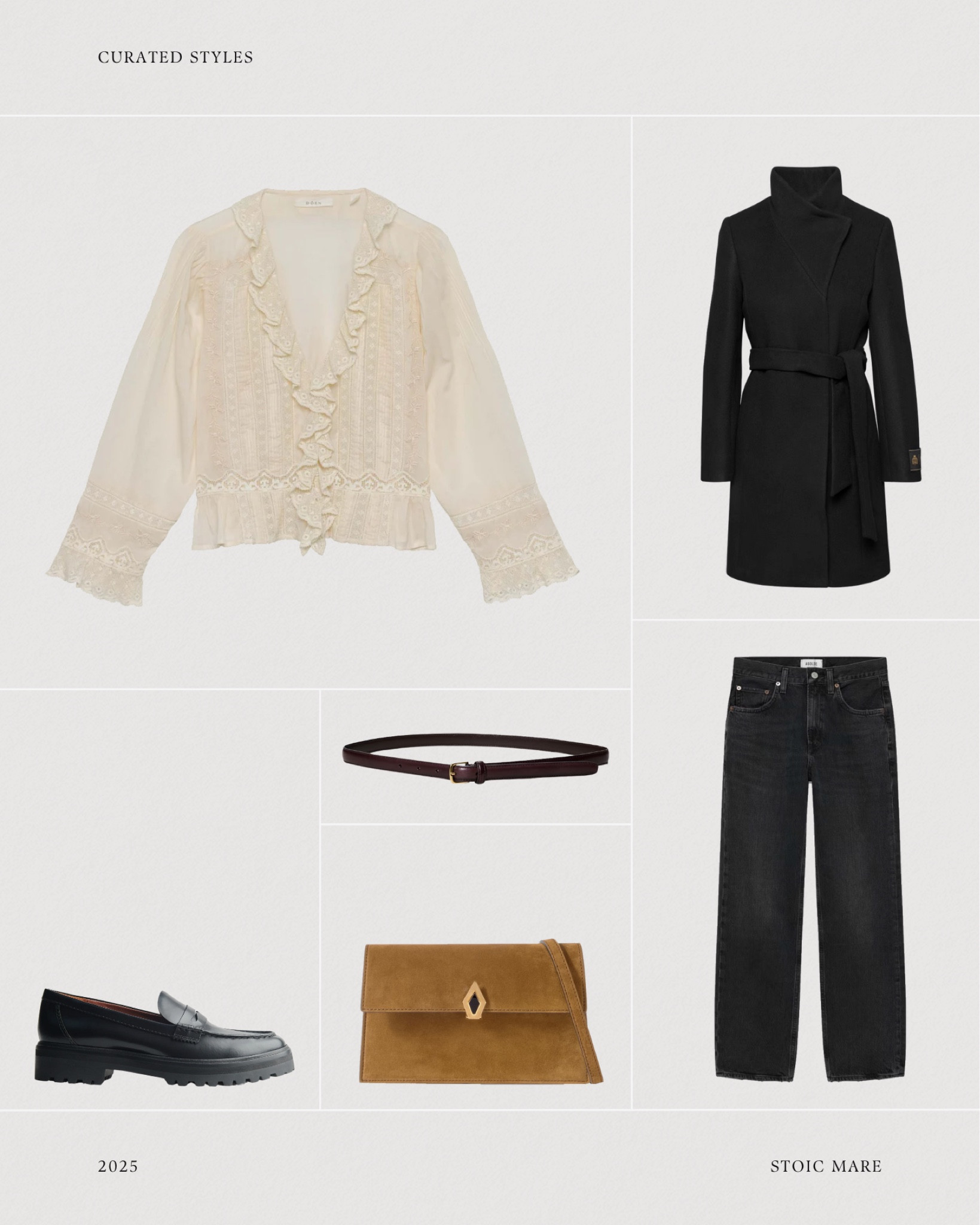 Dressy casual dark feminine look styling a Dôen lace top, black straight leg jeans, and oxfords.

#LTKSeasonal #LTKSaleAlert #LTKStyleTip