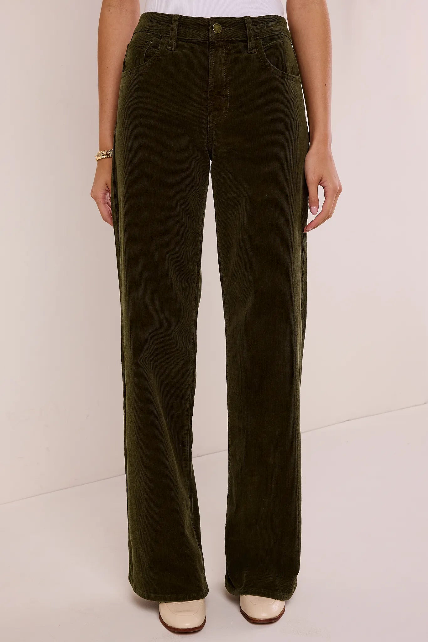 Rowan Olive Corduroy Pants | Avara