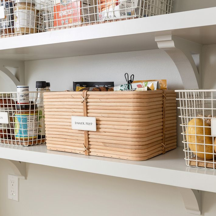 Neat Method Reeded Rattan Baskets | West Elm (US)