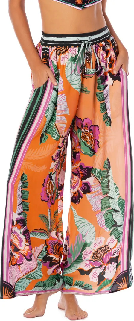 Maaji Apricot Blooms Ninette Cover-Up Pants | Nordstrom | Nordstrom