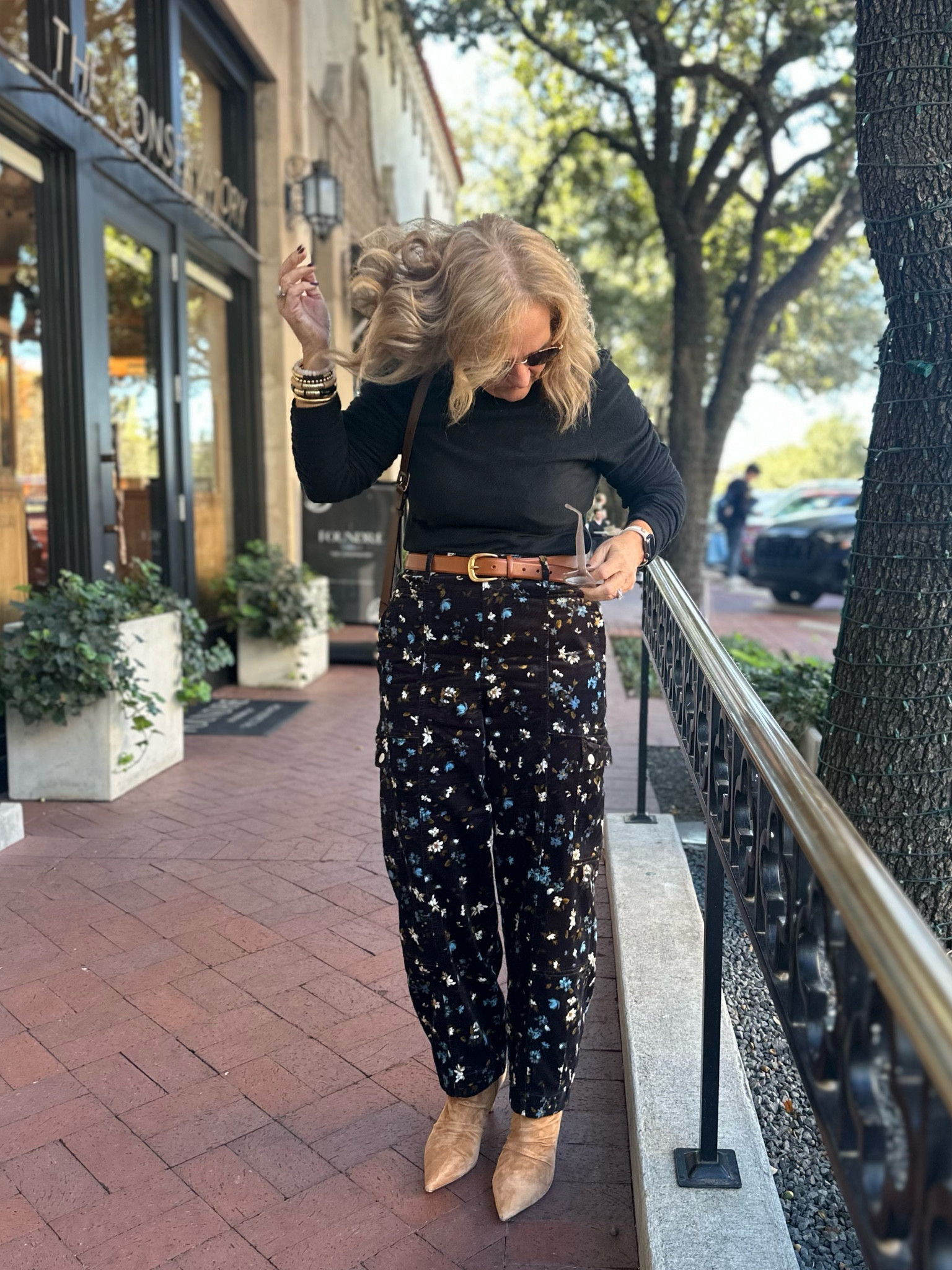 Out to lunch and then off to LTK headquarters for a tour! 

Anthropologie is a go to for special pieces for me. I always feel confident in unique pieces that I love. 

A cotton velvet barrel pant. Size 10
Black ruched sleeves turtleneck is so good. A cross between a knit and a sweater. Size medium. 

20% off Allie + Bess bracelet stack that I designed! 💛

Holiday outfit Thanksgiving outfit 

#LTKHoliday #LTKMidsize #LTKOver40