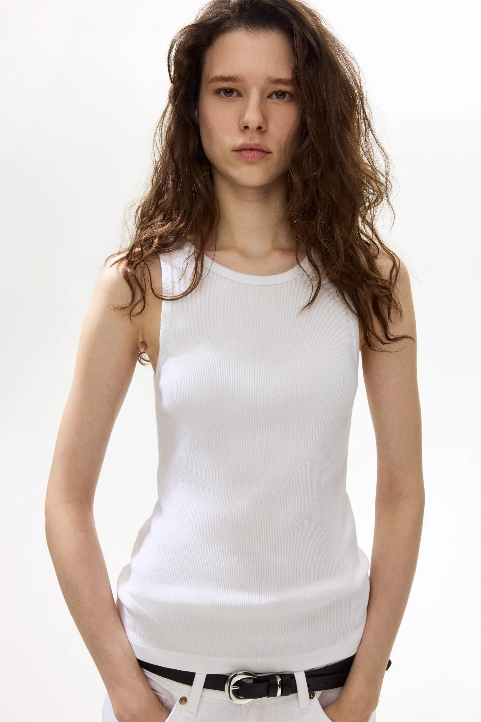 Ribbed silk-blend tank top (Women) | Nordstrom | Nordstrom