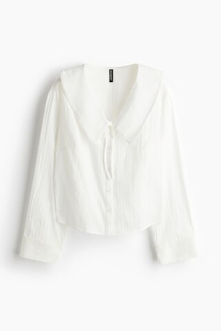 Peter Pan-collared blouse | H&M (UK, MY, IN, SG, PH, TW, HK)