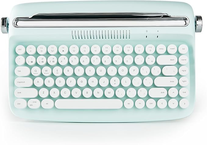 YUNZII ACTTO B303 Wireless Typewriter Keyboard, Bluetooth Connection, Cute Retro Aesthetic Design... | Amazon (US)
