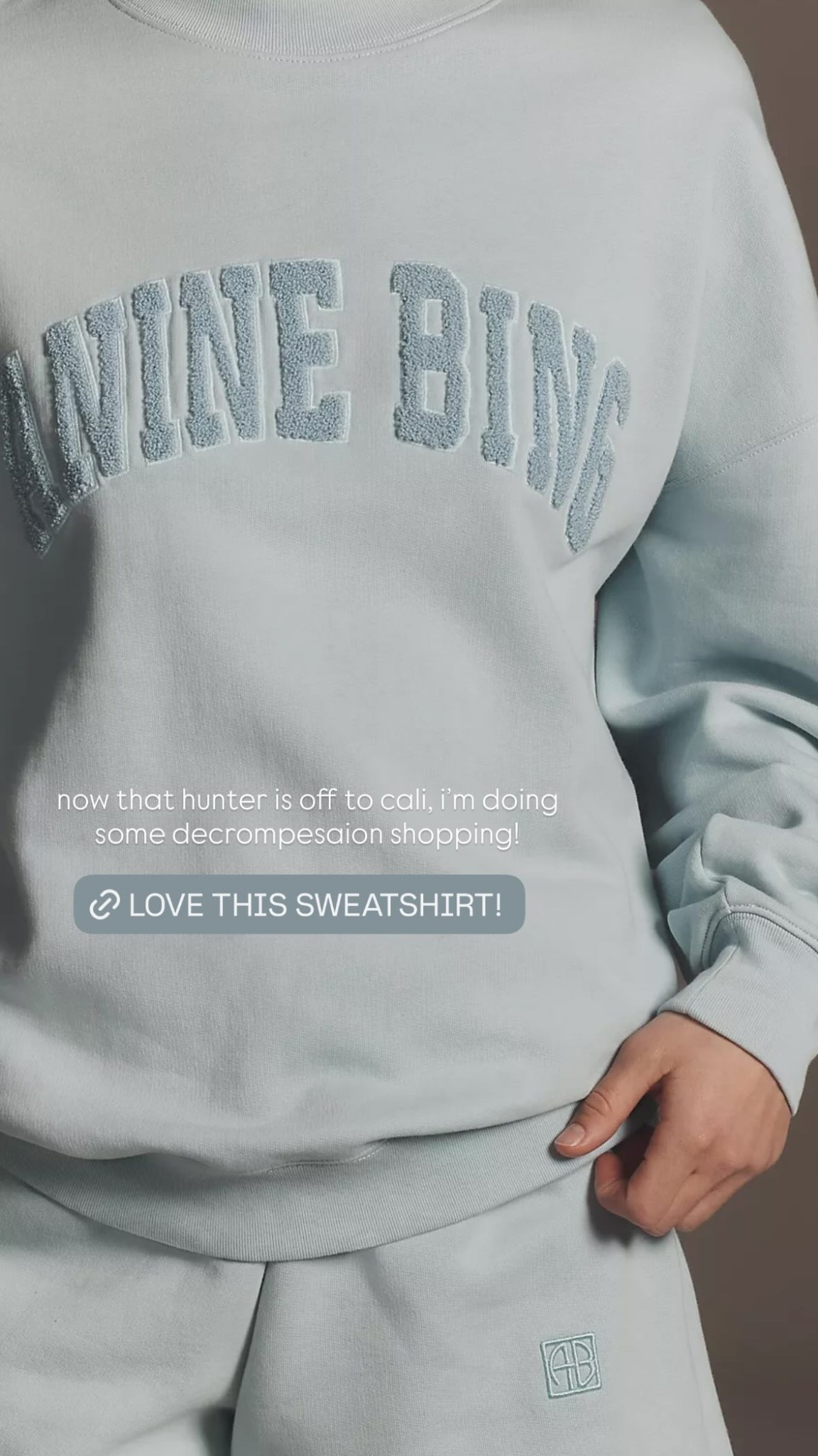 now that hunter is off to cali, i’m doing some decrompesaion shopping!